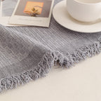 Textured Woven Modern Sofa Cover, Natural Blend Decorative Couch Throw Blanket