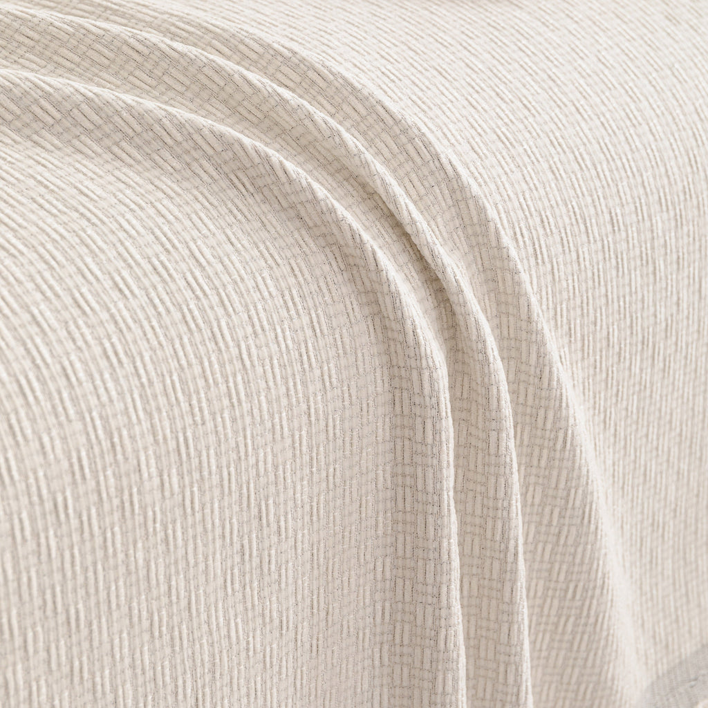 Textured Woven Modern Sofa Cover, Natural Blend Decorative Couch Throw Blanket