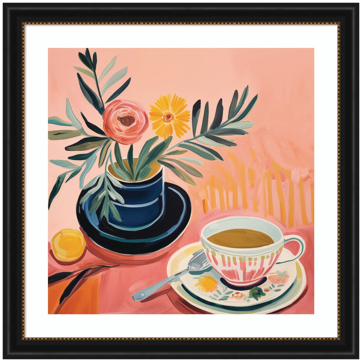 Framed Art Cozy Coffee by The Creative Bunch Studio