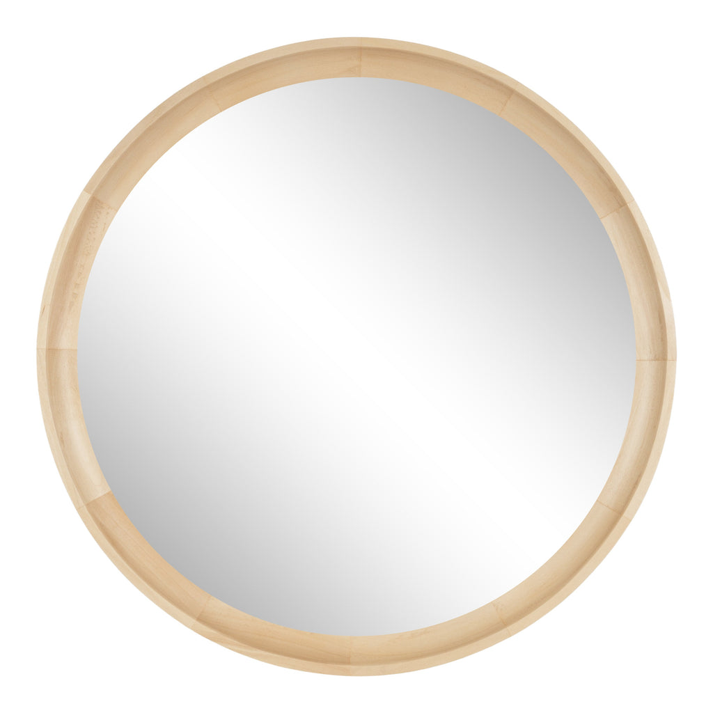 Hatherleigh Round Wood Wall Mirror