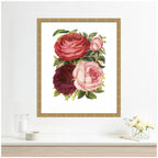 Framed Art Victorian Flowers by The Creative Bunch Studio