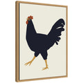Sylvie Farm Rooster Framed Canvas by Hannah Beisang