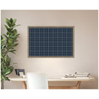 Framed Fabric Pinboard Navy Blue Plaid Wall Organization