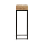 Karlsen Wood and Metal Slim Side Table