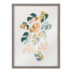 Blake Tropical Leaves 02 Framed Printed Glass by Alicia Schultz