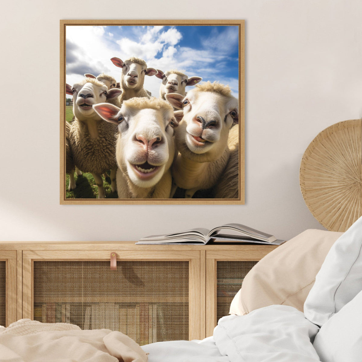 Funny Lamb Selfie by The Creative Bunch Studio