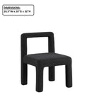 Dining Chairs With Square Open Back (Set of 2)