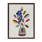 Sylvie Rubber Plant Framed Canvas by Rachel Lee of My Dream Wall