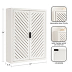 Mezzeta Tall Wood Bath Cabinet