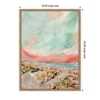 Sylvie Landscape 03 Beach Framed Canvas by Annie Quigley