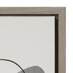 Sylvie 863 Abstract Rocks and 864 On The Rocks Framed Canvas Set by Teju Reval of SnazzyHues