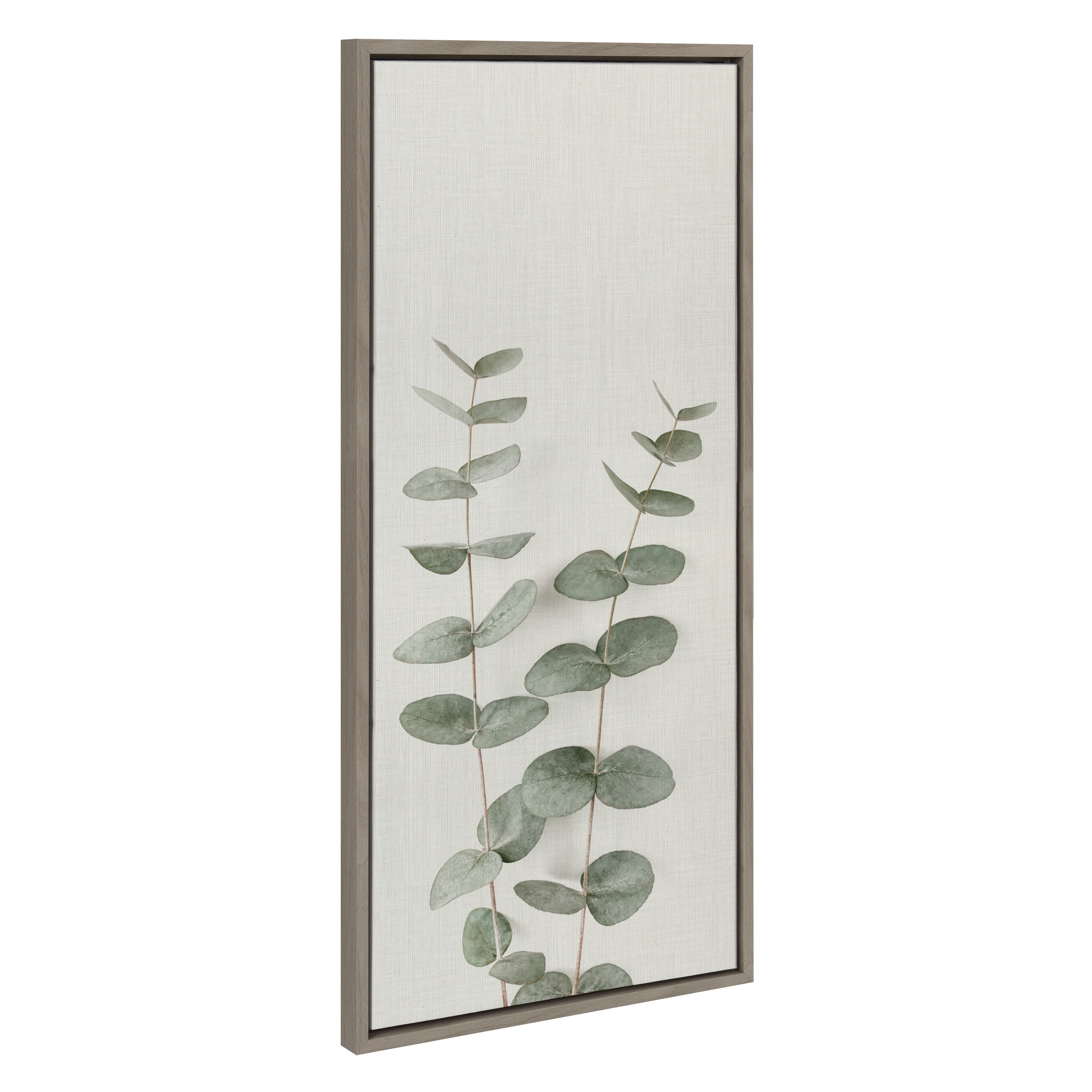 Sylvie Eucalyptus Botanical II Framed Canvas by The Creative Bunch Studio
