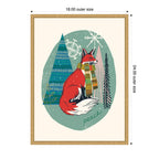 Sylvie Framed Canvas Winter Fellows Fox by Hannah Beisang