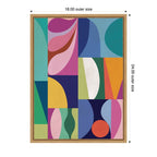 Abstract 02 by Rachel Lee Framed Canvas Wall Art Print
