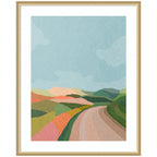 Framed Art Beautiful Landscape with Road by July Art Prints