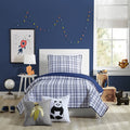 Marquis Navy Fq Quilt Set-3Pc