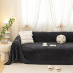 Luxury 3D Butterfly Jacquard Sofa Throw Blanket, Ultra-Soft Plush Fleece Couch Cover