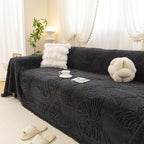 Luxury 3D Butterfly Jacquard Sofa Throw Blanket, Ultra-Soft Plush Fleece Couch Cover