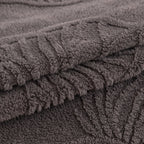 Luxury 3D Butterfly Jacquard Sofa Throw Blanket, Ultra-Soft Plush Fleece Couch Cover