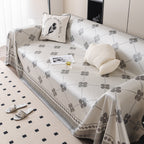 Cooling Four-Leaf Clover Hope Faith Love Luck Summer Comfy Ice Silk Furniture Throw Covers for Sofas