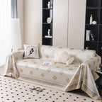 Cooling Four-Leaf Clover Hope Faith Love Luck Summer Comfy Ice Silk Furniture Throw Covers for Sofas