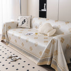 Cooling Four-Leaf Clover Hope Faith Love Luck Summer Comfy Ice Silk Furniture Throw Covers for Sofas