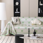 Cooling Four-Leaf Clover Hope Faith Love Luck Summer Comfy Ice Silk Furniture Throw Covers for Sofas