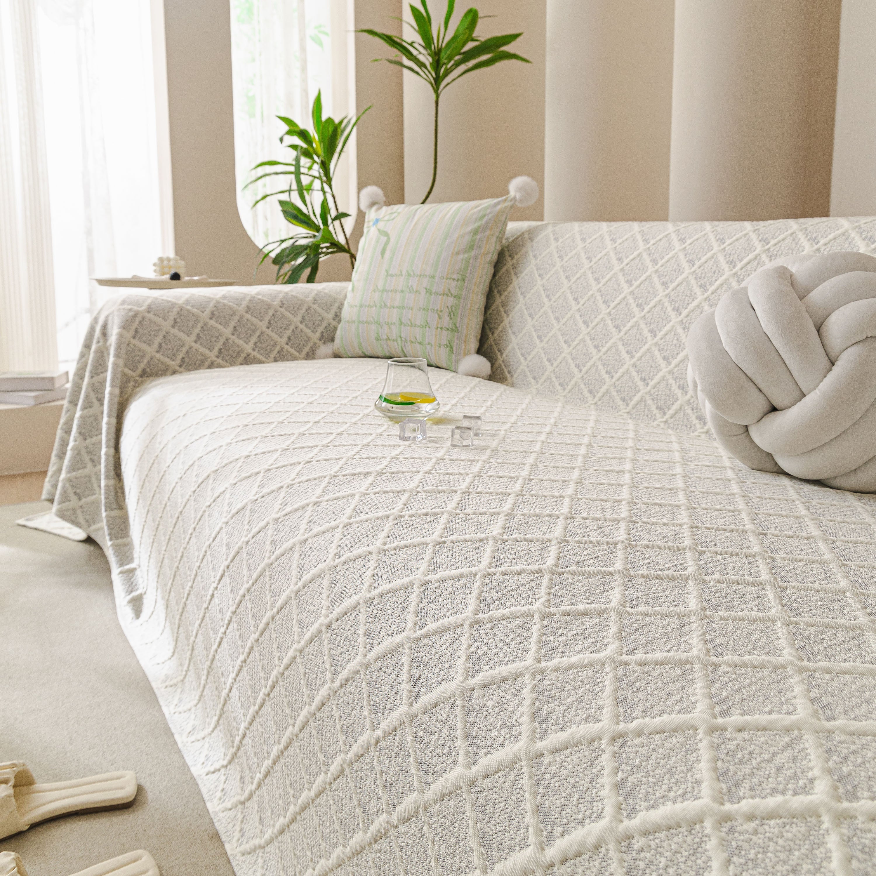 Cooling Couch Cover Throw, Washable Breathable Summer Bed Cover Sofa Protector Covers