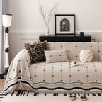 Chenille Couch Throw Cover Decorative Herringbone Sofa Blanket Protector for Couch