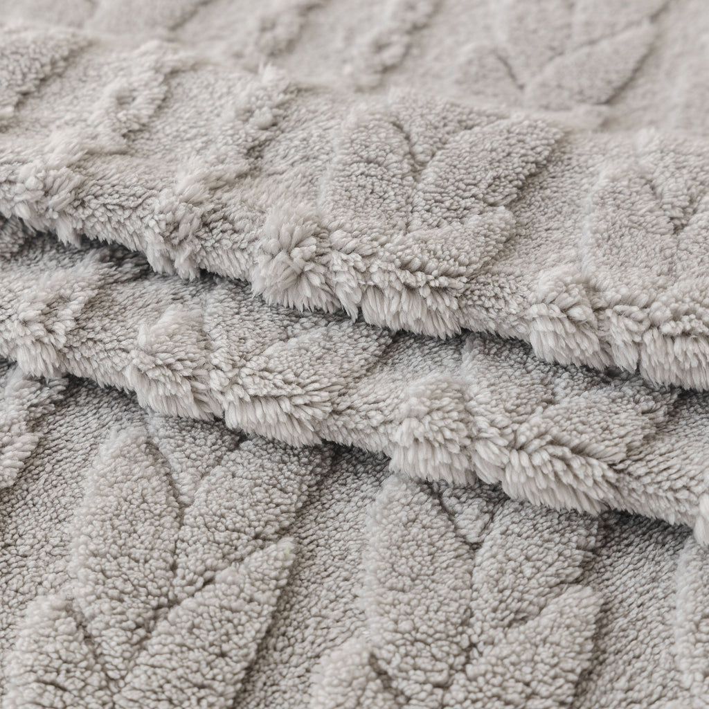 Thick Cozy 3D Cable Sofa Throw Cover, Plush Jacquard Warm Fleece Throw Blanket