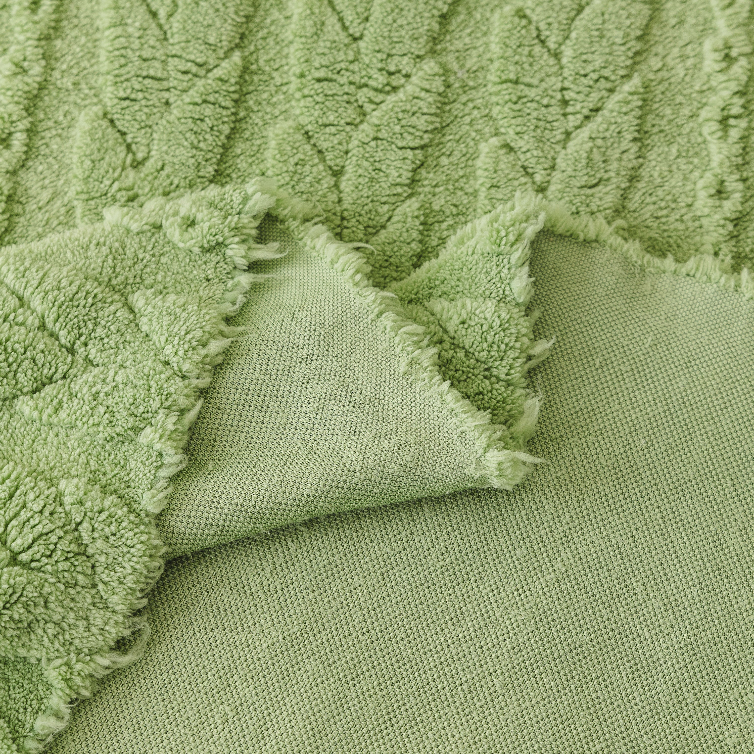Thick Cozy 3D Cable Sofa Throw Cover, Plush Jacquard Warm Fleece Throw Blanket