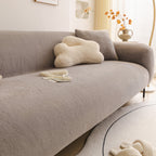 Soft Plush Warm Sofa Cover Stretchable Cozy Velvet Couch Protector for Fall & Winter