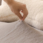 Soft Plush Warm Sofa Cover Stretchable Cozy Velvet Couch Protector for Fall & Winter