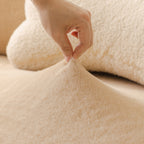 Soft Plush Warm Sofa Cover Stretchable Cozy Velvet Couch Protector for Fall & Winter