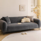 Soft Plush Warm Sofa Cover Stretchable Cozy Velvet Couch Protector for Fall & Winter