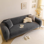 Soft Plush Warm Sofa Cover Stretchable Cozy Velvet Couch Protector for Fall & Winter
