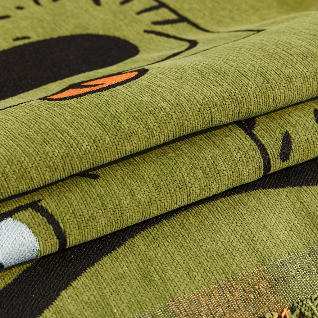 Cute Chenille Couch Cover Throw, Cartoon Soft Washable Sofa Cover for Sectional Sofas