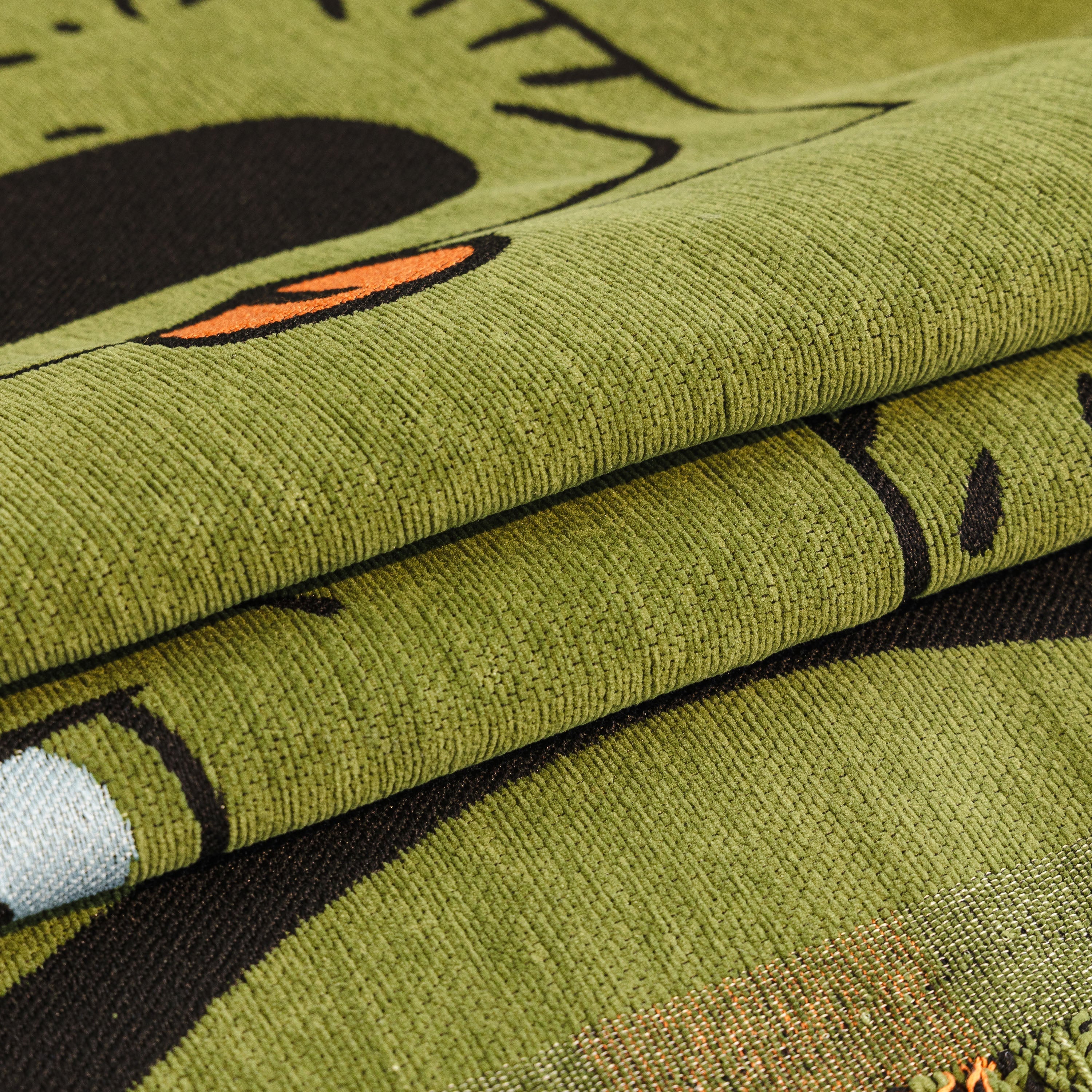 Cute Chenille Couch Cover Throw, Cartoon Soft Washable Sofa Cover for Sectional Sofas
