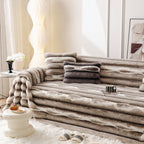Ultra Soft Faux Fur Couch Cover – Large, Fluffy, and Elegant Sofa Throw Blanket