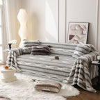 Ultra Soft Faux Fur Couch Cover – Large, Fluffy, and Elegant Sofa Throw Blanket