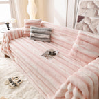 Ultra Soft Faux Fur Couch Cover – Large, Fluffy, and Elegant Sofa Throw Blanket