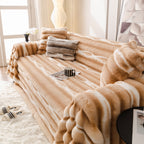 Ultra Soft Faux Fur Couch Cover – Large, Fluffy, and Elegant Sofa Throw Blanket