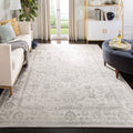 SAFAVIEH Adirondack Collection Area Rug - 6 x 9, Ivory & Silver, Oriental Distressed Design, Non-Shedding & Easy Care, Ideal f