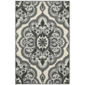 Maples Rugs Vivian Medallion Kitchen Rugs Non Skid Accent Area Carpet [Made in USA], 26 x 310, Grey