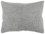 Rizzy Home | BQ4566 | Polyester Quilt | 106"x92" Gray/Black/Nuetral Solid