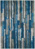Addison Rugs Bravado Abv37 Blue Washable 5' X 7'6" Indoor Outdoor Area Rug, Easy Clean, Machine Washable, Non Shedding, Bedroom, Entry, Living Room, Dining Room, Kitchen, Patio Rug