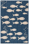 Safavieh Courtyard Collection 2' X 3'7' Navy/Beige Cy6012 Indoor/ Outdoor Waterproof Easy Cleaning Patio Backyard Mudroom Accen