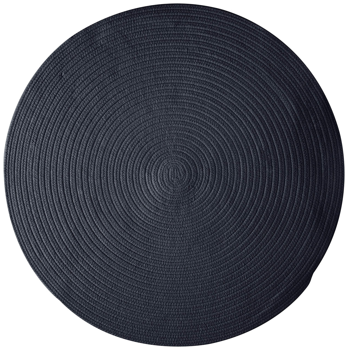 Colonial Mills Bristol Polypropylene Braided Round Rug, 4-Feet, Blue Moon