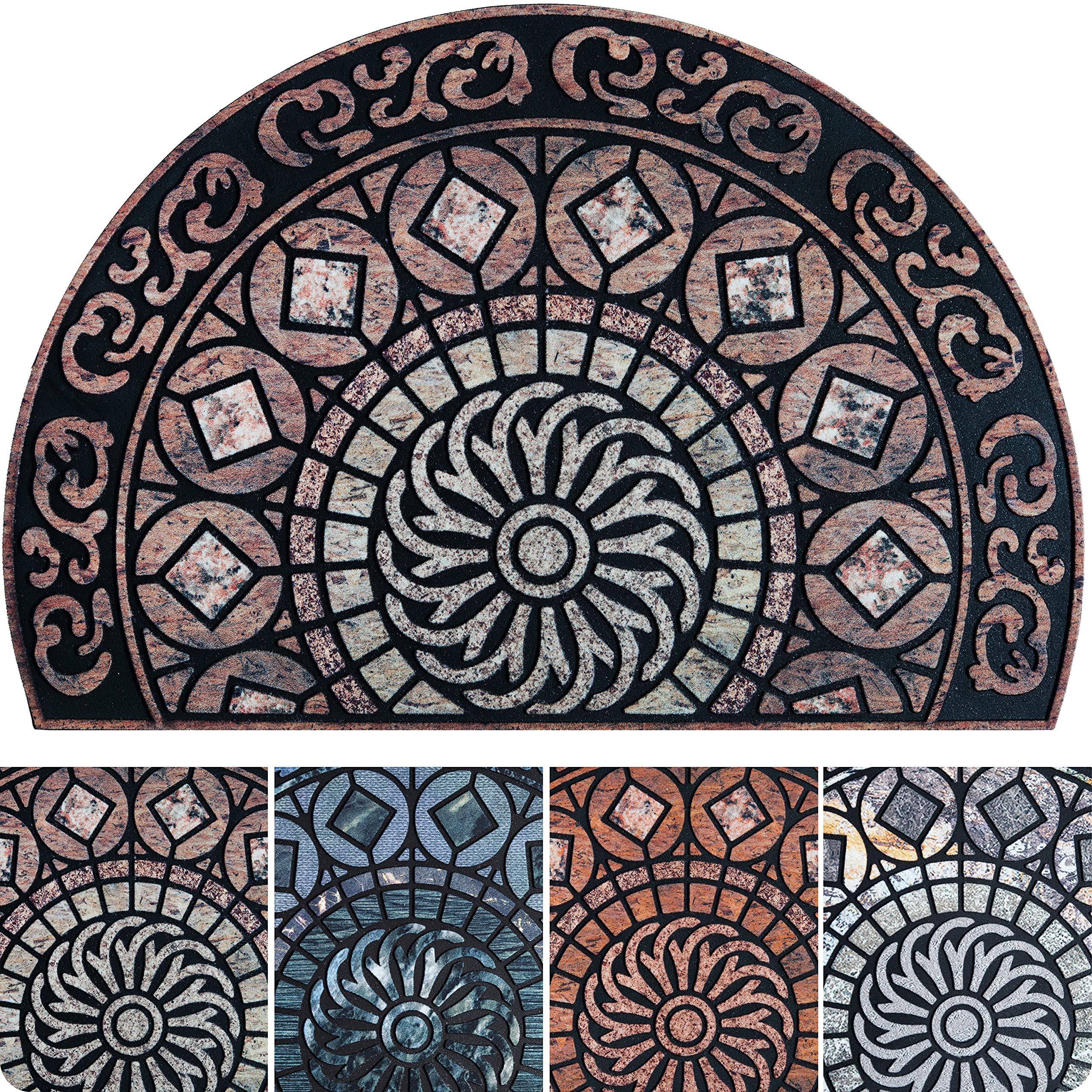 Ubdyo 23?36 - Welcome Mat -Front Door Mat - Entryway Rug - Doormat - Spring Welcome Mat - Outdoor Mat - Spring Door Mat - Brown