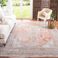 SAFAVIEH Shivan Collection 9 x 12 Rose / Grey SHV725Q Medallion Distressed Non-Shedding Living Room Bedroom Dining Home Office